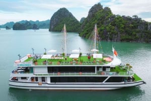 Ninh Binh: Crucero de Lujo de un Día a la Impresionante Bahía de Ha Long + Almuerzo