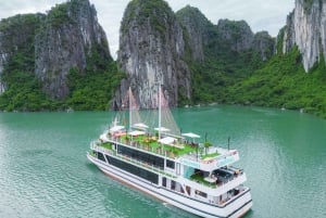 Ninh Binh: Crucero de Lujo de un Día a la Impresionante Bahía de Ha Long + Almuerzo