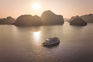 Ha Long & Bai Tu Long-båttur med kajakpaddling och lunchbuffé