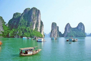 Ha Long Bay: Day Trip by 5 star Cruise, Kayaking & Swimming