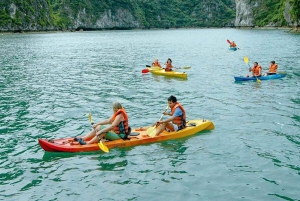 Ha Long Bay: Day Trip by 5 star Cruise, Kayaking & Swimming
