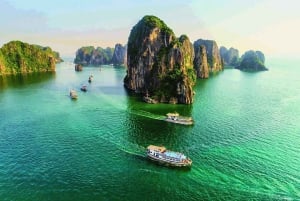 Ha Long Bay: Day Trip by 5 star Cruise, Kayaking & Swimming