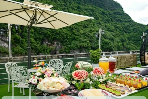 Ha Longinlahden päiväkierros deluxe-risteilyllä