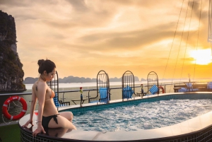 Luxury Halong Day Cruise w/ Pool, Buffet & Free Hanoi Pickup