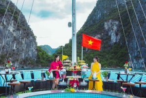 Luxury Halong Day Cruise w/ Pool, Buffet & Free Hanoi Pickup