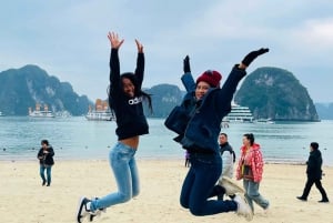 From Hanoi: Ha Long Bay Luxury Day Cruise with Food & Kayak