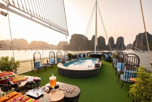 Crociera di lusso di un giorno intero nella Baia di Ha Long|Buffet e tutto incluso