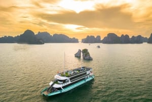 Crociera di lusso di un giorno intero nella Baia di Ha Long|Buffet e tutto incluso