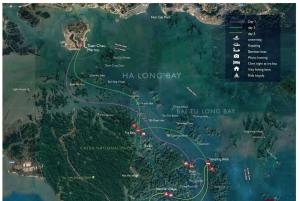 Zatoki Ha Long i Lan Ha: 2-dniowy rejs z posiłkami i spływem kajakowym