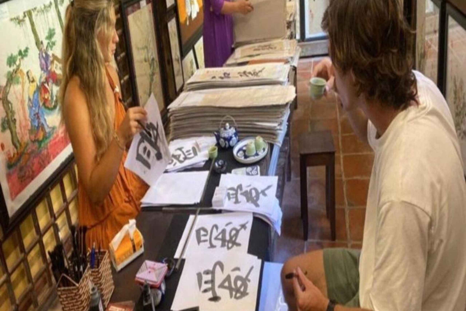 Ha Noi: Aula de caligrafia tradicional vietnamita