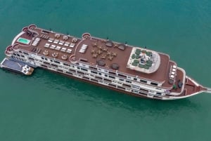 Лучший роскошный круиз по бухте Халонг с обедом «шведский стол» и джакузи
