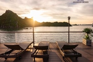 Hanoi: Halongbukta heldagstur med 5-stjerners Diamond Cruise