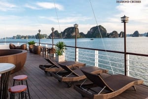 Hanoi: Halongbukta heldagstur med 5-stjerners Diamond Cruise