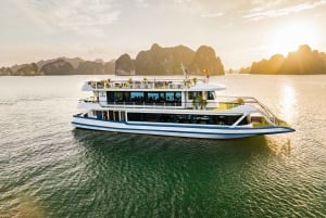 Croisière 5 étoiles dans la baie d'Halong, excursion de 6 heures, buffet, kayak