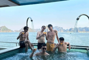 Luxury Halong Day Cruise w/ Pool, Buffet & Free Hanoi Pickup