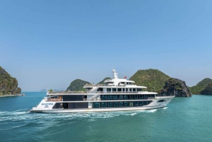 Crucero de lujo de 5 estrellas por la bahía de Halong con almuerzo bufé