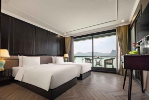 ハノイ：ハロン＆ランハ湾5つ星クルーズ2日間（バルコニー付