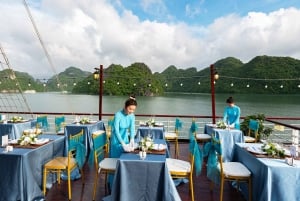 Hanoi: Crociera di lusso di 2 giorni a Halong e Lan Ha Bay con balcone