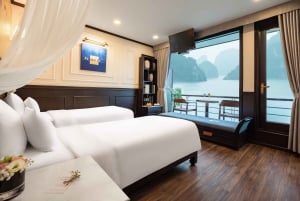 Hanoi: Crociera di lusso di 2 giorni a Halong e Lan Ha Bay con balcone