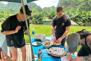 ハノイ：3日間ランハ湾、ニンビン観光、少人数グループ