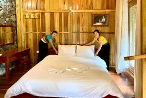 マイチャウ：トレッキング、サイクリング、食事、ホームステイを含む2日間ツアー