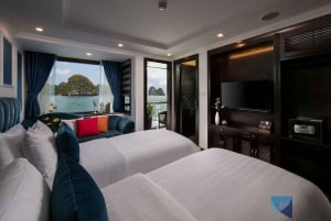 Hanoi: crucero de 3 días por Ha Long/Bahía de Lan Ha con balcón privado.