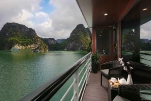 Hanoi: crucero de 3 días por Ha Long/Bahía de Lan Ha con balcón privado.