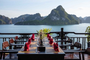 Hanoi: crucero de 3 días por Ha Long/Bahía de Lan Ha con balcón privado.