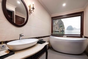 Hanói: Crucero de 5 estrellas de 3 días por Ninh Binh, Ha Long y la bahía de Lan Ha
