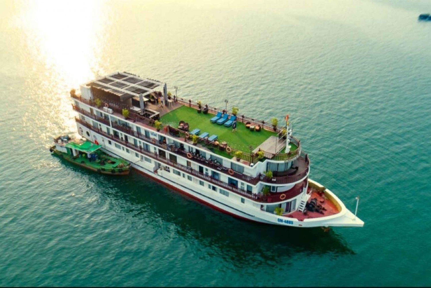 Fra Hanoi: 4-dagers cruise til Ninh Binh og Halongbukta med balkong