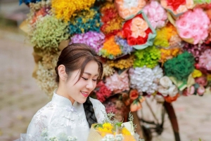 Hanoi: Ao Dai-fotografering med sminke og tilbehør