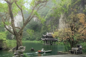 Pagoda Bái Đính w Hanoi, pagoda Nhat Tru lub Tràng An, jaskinia Mua