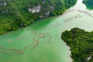 Pagoda Bái Đính w Hanoi, pagoda Nhat Tru lub Tràng An, jaskinia Mua