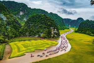 Pagoda Bái Đính w Hanoi, pagoda Nhat Tru lub Tràng An, jaskinia Mua