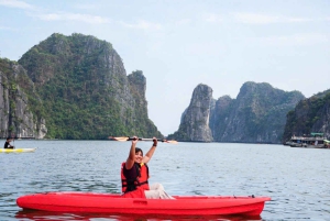 Hanoi/Cat Ba: Lan Ha Bay-dagcruise met donkere en heldere grotten