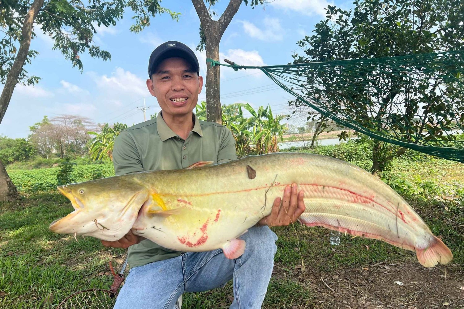 Hanoi: Experiencia de atraer al siluro con traslado de ida y vuelta