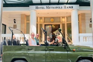 Halvdagsjeep-tur i Hanoi: mat, kultur, historia och kul