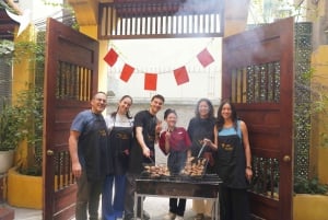 Hanoi: Rose Kitchen: Pho/Bun Cha/Nem+ gratis eier-/zoutkoffie