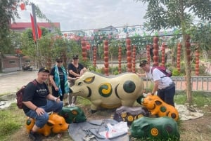 ハノイ：ドンホ民画の遺産を巡るジープツアー＆昼食をお楽しみください
