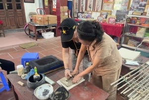 ハノイ：ドンホ民画の遺産を巡るジープツアー＆昼食をお楽しみください