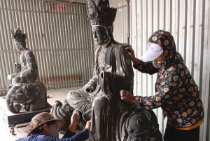 Hanoi: Du Du-skulpturlandsbyen eller hatte- og røgelseslandsbyen