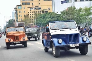 Gastronomie, culture, tourisme et divertissements à Hanoï en jeep de l'armée vietnamienne