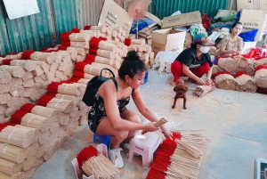 Hanoi: wioska kadzideł, kapelusze, sztuka lakiernicza i ulica kolejowa