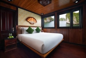 Hanoi: 2-dagers 1-natts tur i Ha Long-bukten med 4-stjerners luksusjunk