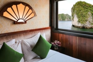 Hanoi: 2-dagers 1-natts tur i Ha Long-bukten med 4-stjerners luksusjunk
