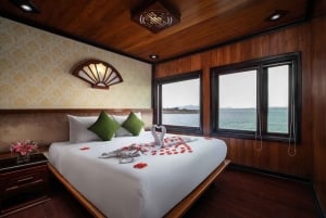 Hanoi: 2-dagers 1-natts tur i Ha Long-bukten med 4-stjerners luksusjunk