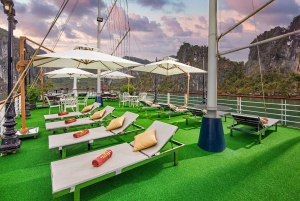 Hanoi: crociera di un giorno Hercules 5* nella baia di Ha Long, buffet + Jacuzzi