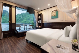 Hanoi: Ha Long & Lan Ha Bay 5* cruises: balkon, alle maaltijden