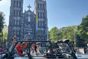 Hanoi: Half‑Day Jeep City Tour, Landmarks & Local Food