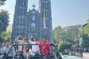 Hanoi: Half‑Day Jeep City Tour, Landmarks & Local Food